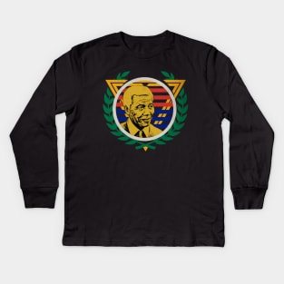 President Mandela Kids Long Sleeve T-Shirt